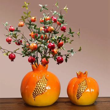 Resin Pomegranate Vase