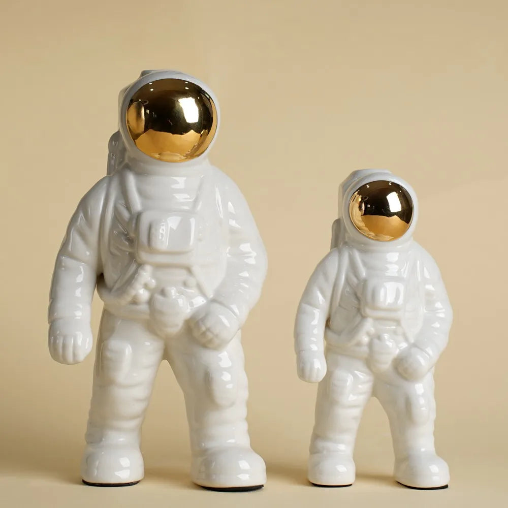 Porcelain Astronaut Vase Figurine